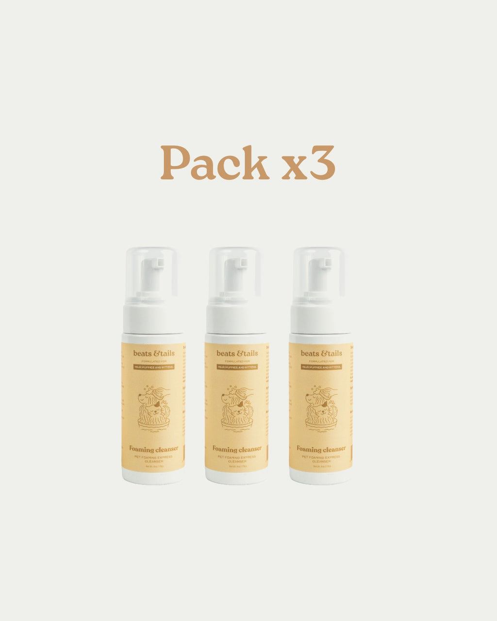 Pack of 3 - Foaming Cleanser